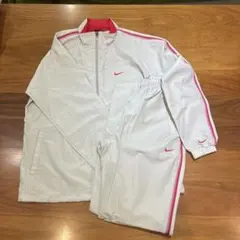 Nike 女性用 ジャージ上下セット S ホワイト/ピンク