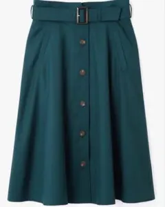 【NATURAL BEAUTY BASIC】 スカート M ダークグリーン