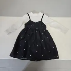 petit main ハート柄ワンピース 100cm