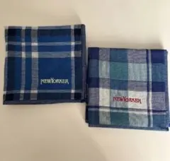新品　New Yorker ガーゼ　ハンカチ　2枚セット　薄手　ギフト