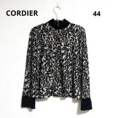 0145 CORDIER コルディア ハイネック 花柄 長袖カットソー 44