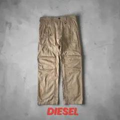 DIESELコットンチノカーゴパンツディーゼルストレートパンツビンテージ加工のサムネイル