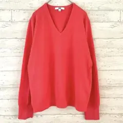 ユニセックス UNIQLO ウォッシャブルコットンVネックセーター 【L】 長袖