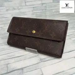 極美品60 LOUIS VUITTON ルイヴィトン長財布　三つ折り財布　as9