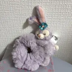 上海ディズニー　ステラルー もこもこ　シュシュ　ヘアゴム　ぬいぐるみ