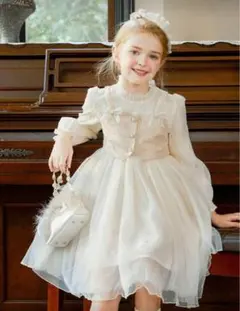 アイボリー レースフォーマルワンピース 130~140cm