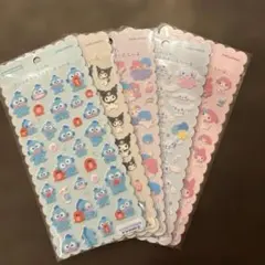 【新品未使用・正規品✨】 ふわふわ　サンリオキャラクターズ　しーる　5点セット