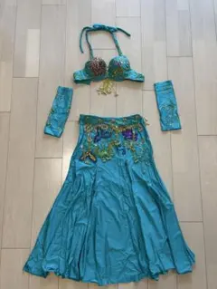 値下げ！ベリーダンス セットアップ ターコイズ