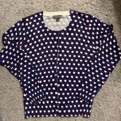 FEVER リンゴ柄 ニットカーディガン