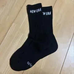 NEW ERA ソックス 黒 23-25cm