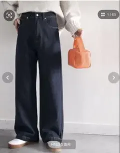 classicalelf美シルエット ルーズデニム ワンウォッシュ　Sサイズ