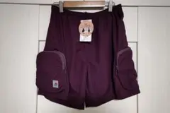 【新品】タグ付き フットマーク 撥水 防砂 紫 ショートパンツ スポーツ M