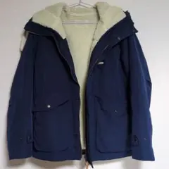 ネイビー フリース裏地 マウンテンパーカー