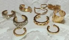 イヤーカフ ラインストーン イヤーフック レディース メンズ アクセサリー