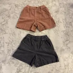 ユニクロ　GIRLS コーデュロイショートパンツ　120cm 2枚セット
