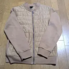 H&M ベージュ キルティングジャケット S