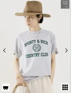 【Sporty&Rich】Varsity Crest T-Shirtのサムネイル
