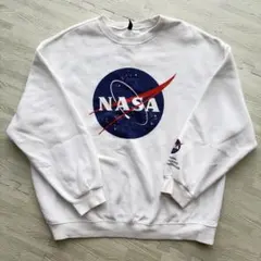 H&M NASA トレーナー スウェット 白 Mサイズ