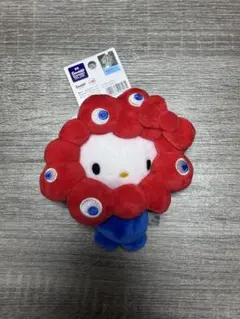 サンリオ ミャクミャク なりきりぬいぐるみ カラビナ 赤 ハローキティ