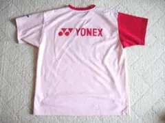 【3-37 】YONEX バドミントン Tシャツ 　L　ピンクオールジャパン