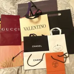 ハイブランド紙袋、大きさ様々13枚セット　バラ売り交渉します