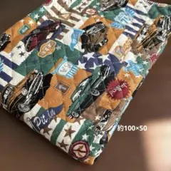 キルティング生地　車　ブラウン