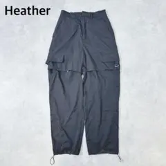 Heather ヘザー 2WAY カーゴパンツ ロングパンツ ショートパンツ