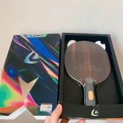卓球　ラケット Loki 特製黒檀 インナーカーボン　ゴールデン 中ペン　A1