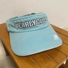 PEARLY GATES パーリーゲイツ 水色 バイザー