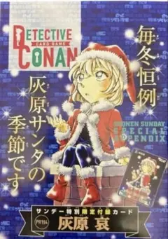 名探偵コナン 灰原哀 サンデー 特別付録 プロモカード クリスマス