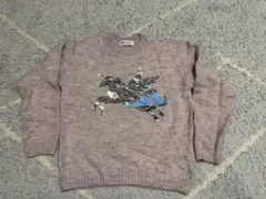 スパンコール付きニット