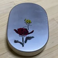 レトロ アルミ弁当箱 花柄 小判型のサムネイル