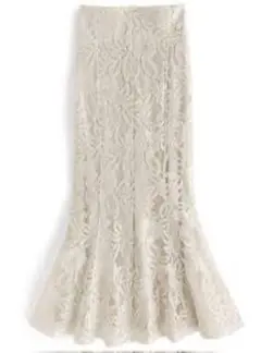 GRL 花柄レースマーメイドスカート　nh54 美品