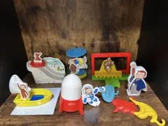 おさるのジョージ　マクドナルド　ハッピーセットおもちゃ　6点