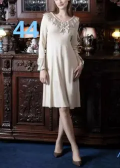 ニットワンピース フレア