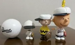 スヌーピー　野球フィギュアセット