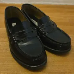 美品 HARUTA ブラックローファー 22cm