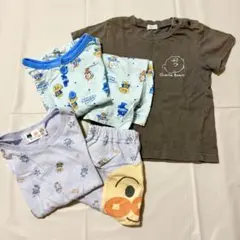 アンパンマン セットアップ パジャマ スヌーピーTシャツ3点まとめ売りのサムネイル