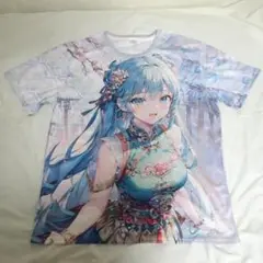 新品 XXL アニメキャラクター フルプリント Tシャツ