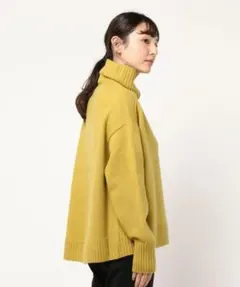 IENA 19800円 AQUAハイネックワイドプルオーバー◆