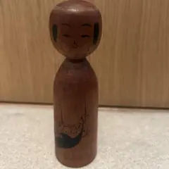 Ishihara Hideo石原日出男作 創作こけし18.5cm黒髪 赤絵モダン - メルカリ
