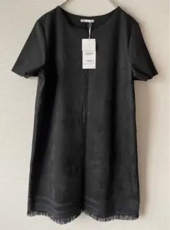 ZARA ベロア調 ワンピース XL