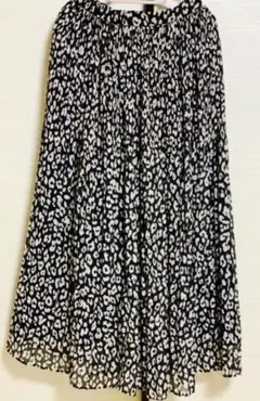 AZUL moussyヒョウ柄　ロングスカート　サイズs ウエストゴム