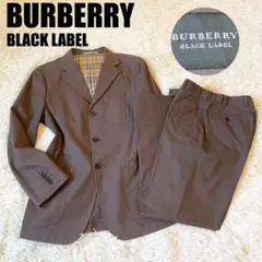 BURBERRY✨セットアップスーツ ストレッチ素材 ステッチ ブラウン