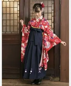 アリサナ 袴160 髪飾り付き 小学卒業式