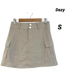 未使用/Dazy/ミニスカート/裏地ショートパンツ付き/サイドポケット/S