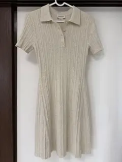 【美品】Calvin Klein Jeans リブポロニットワンピースのサムネイル