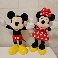 Disney　ディズニー　ミッキー　ミニー　ポージープラッシー　2体セット