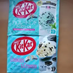 サーティワンコラボチョコレートミント アイスクリーム味 ・クッキー&クリーム味のサムネイル