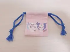 ちいかわ×サンリオ ノベルティ 巾着 クロミ モモンガ